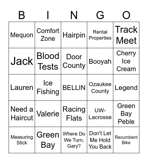 John Bingo Card