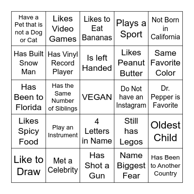 CCCLH PROMO BINGO Card