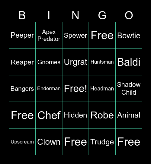 REPO HUNTING BINGO Card