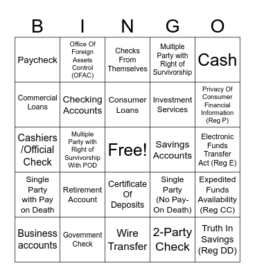 BELLCO BINGO Card
