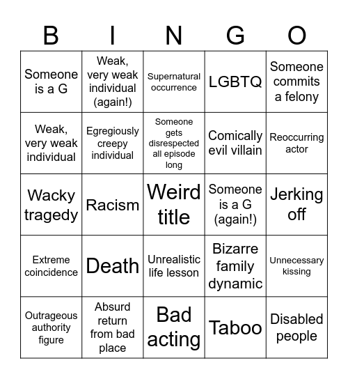 Tomorrow's Teachings Bingo Card