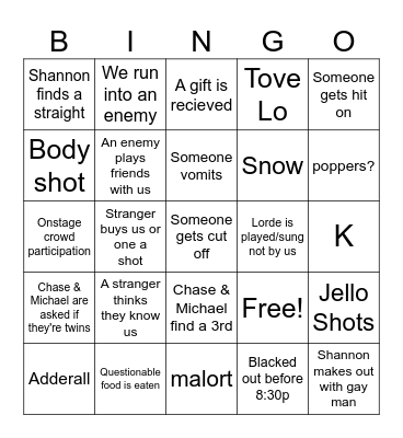 AUTHENTICALLY YOU! Bingo Card