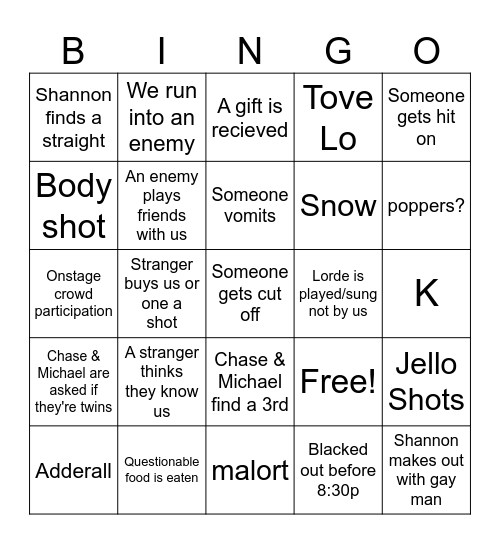 AUTHENTICALLY YOU! Bingo Card