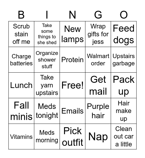Frrrgggff Bingo Card