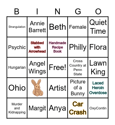 Hidden Pictures Bingo Card