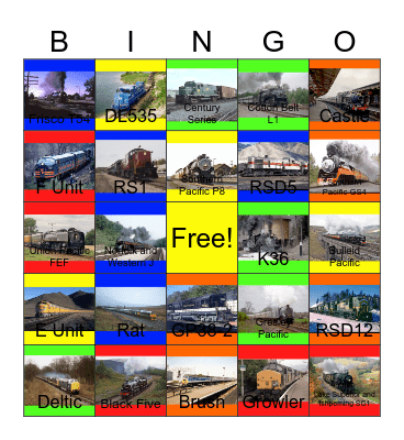 Halloween Trains locations would happen in the future Bingo Card