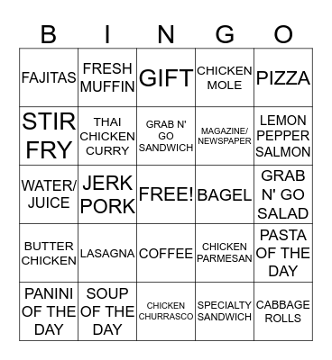 BINGO CARD Bingo Card