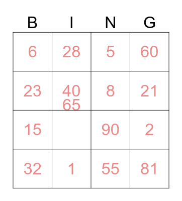 MyMo‘s Birthday Bingo Card