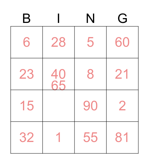 MyMo‘s Birthday Bingo Card