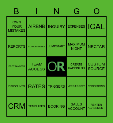OwnerRez Bingo Card