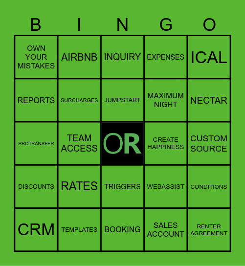 OwnerRez Bingo Card