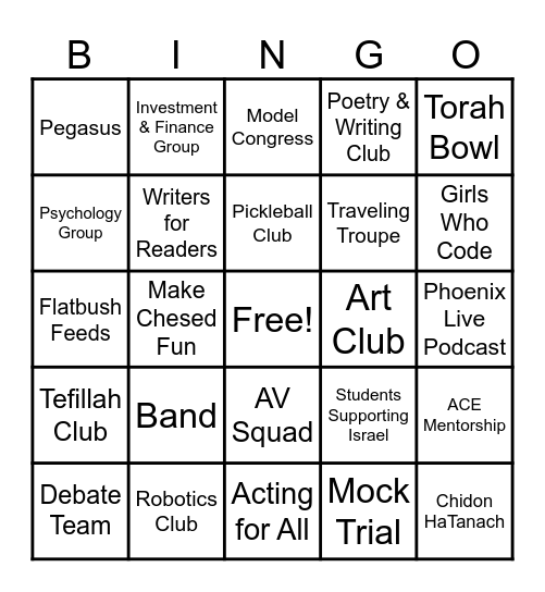 Beyond the Bell Bingo Card