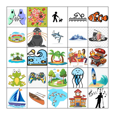 Y1U3 animals & activities Bingo Card