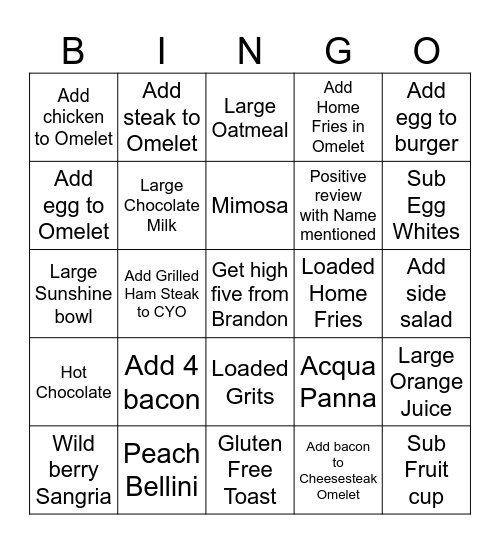 Keke's Bingo Card