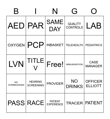 VPC BINGO Card
