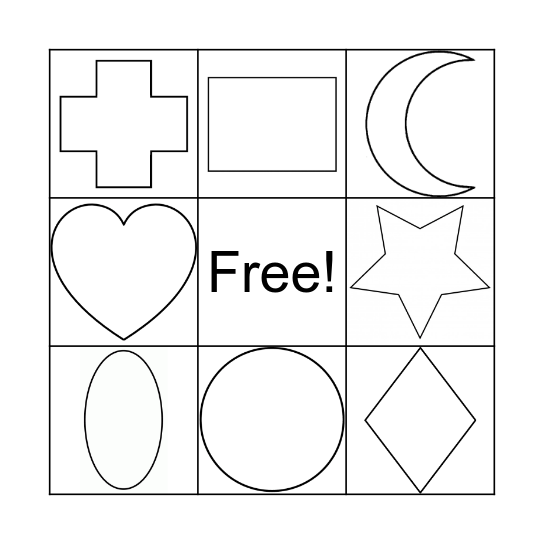 Shapes Bingo Card
