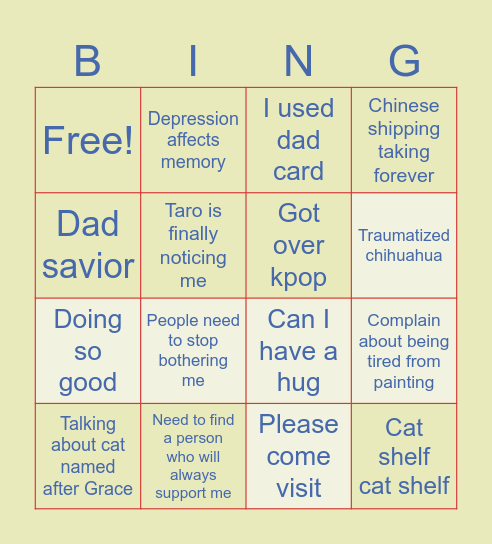 NOSFERATU Bingo Card