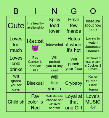 TBC Bingo Card