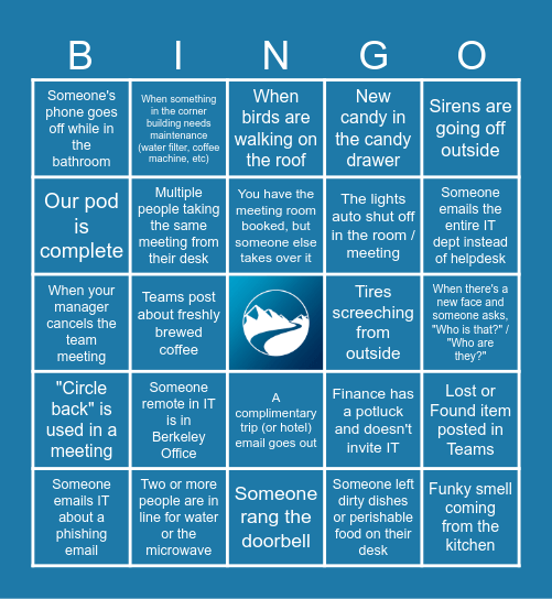 IT Bingo V8 Bingo Card