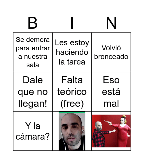 Pelado Predicts Bingo Card