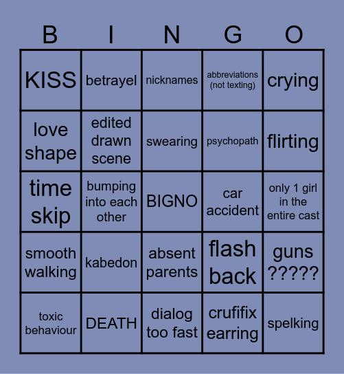 gacha life bingo Card