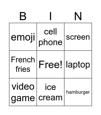 Review Bingo Card