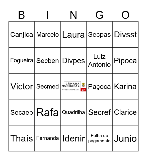 Arraiá da Digesp Bingo Card