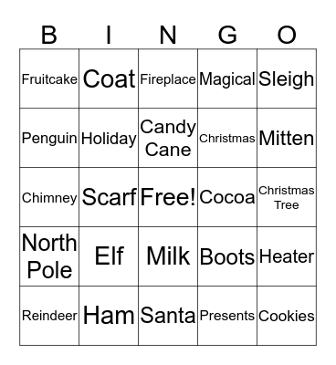 Christmas Bingo Card