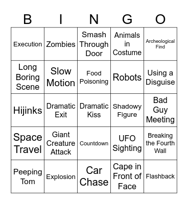 BingoFlix: Batman Forever Bingo Card