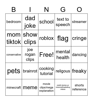 Unemployment Bingo Card