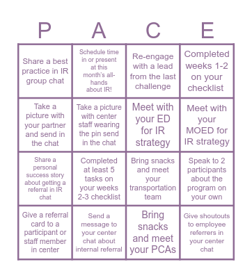 Bingo Card! Bingo Card