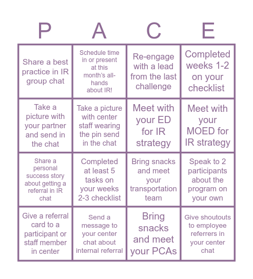 Bingo Card! Bingo Card