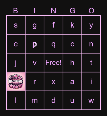Bloxbite Delights Bingo Card
