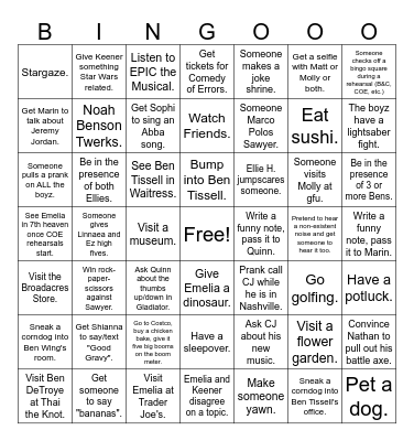 ULTIMATE SUMMER MADNESS BINGO Card