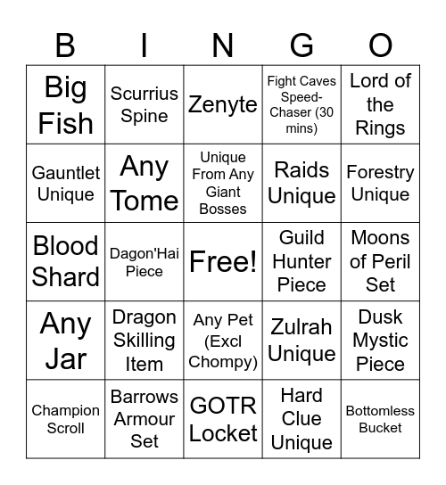 Loca Cabana Inaugural Monthly Bingo - June Bingo Card