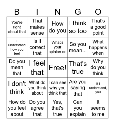 Functional Language Bingo Card