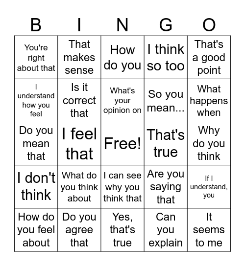 Functional Language Bingo Card