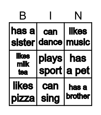 Bingo Card