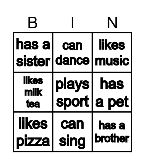 Bingo Card