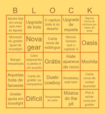 Bingo block tales capitulo 4 Bingo Card