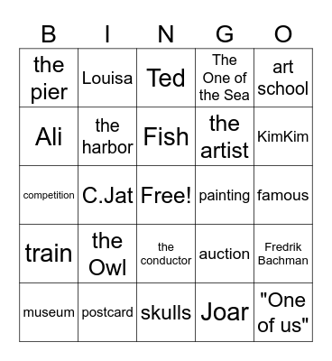 My Friends Bingo Card