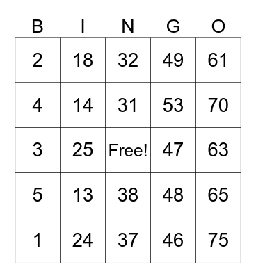 MIGUELITO/CALIX Bingo Card