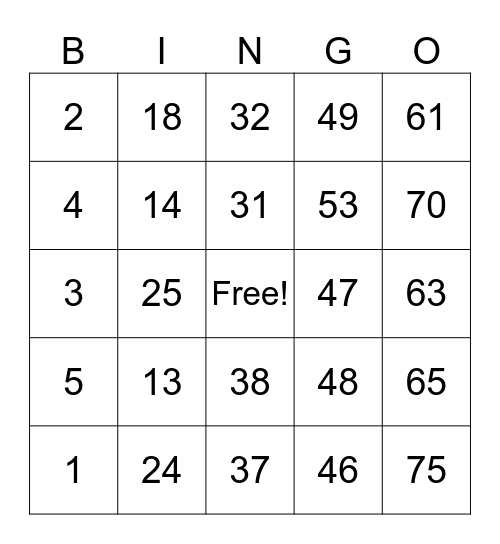 MIGUELITO/CALIX Bingo Card