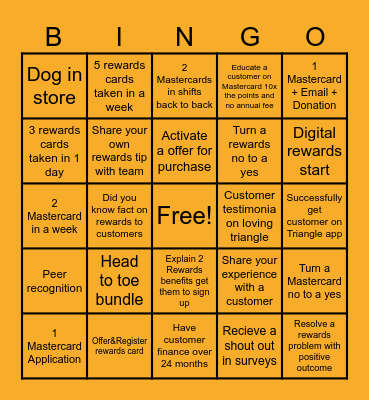 Tri Bingo Card