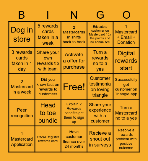 Tri Bingo Card