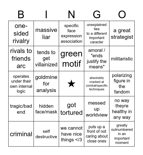 c!Dream paralell bingo!!!!! Bingo Card