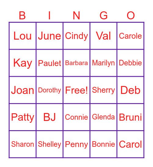 Red Hat Bingo Card