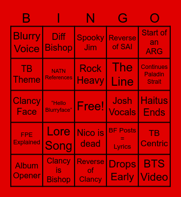 The Contract Bingo Card
