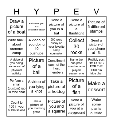 Hypebingo Card