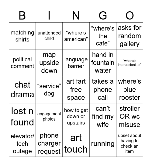 nga bingo Card